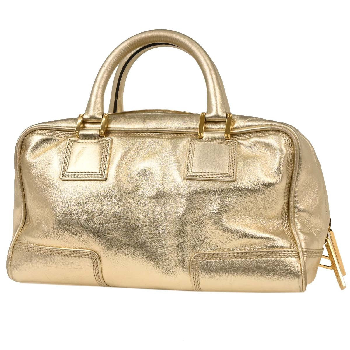 Loewe Amazona Bag Leather, METALLIC, LEATHER, Handbag