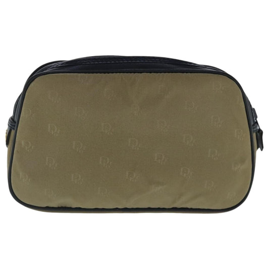 Christian Dior Pouch Leather, BEIGE, NYLON, Clutche & pouche