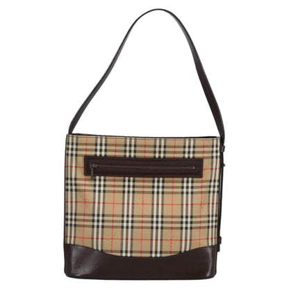 Burberry Shoulder Bag Nova Check Canvas, BEIGE, CANVAS, Shoulder bag