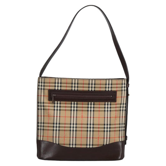 Burberry Shoulder Bag Nova Check Canvas, BEIGE, CANVAS, Shoulder bag