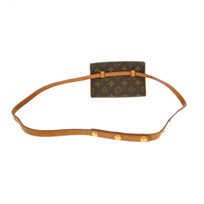 Louis Vuitton Florentine Waist Bag Monogram Canvas, BROWN, CANVAS, Clutche & pouche