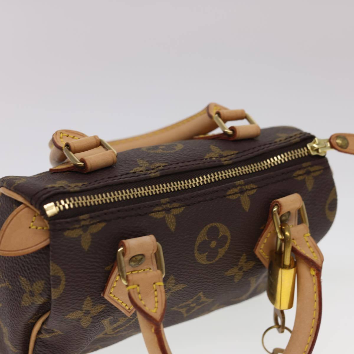 Louis Vuitton Speedy Mini HL Handbag Monogram Canvas, BROWN, CANVAS, Handbag