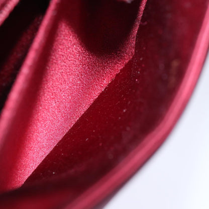 Chanel Flap shoulder Bag Satin, RED, SATIN, Shoulder bag