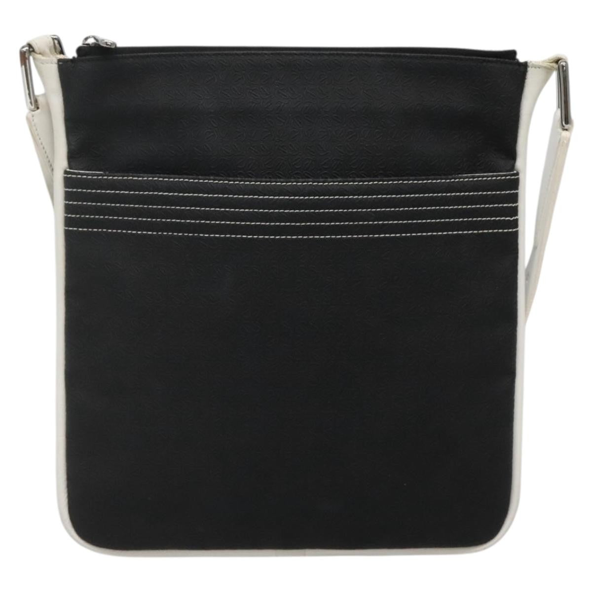 Loewe Anagram Shoulder Bag Leather, BLACK, LEATHER, Shoulder bag