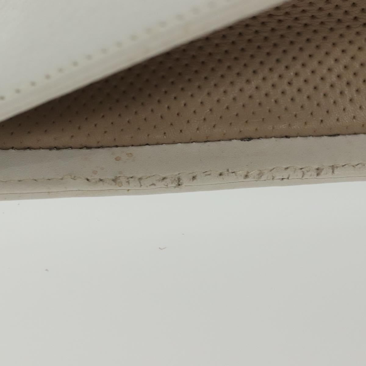 Loewe Flat Zip Pouch Leather, WHITE, LEATHER, Clutche & pouche