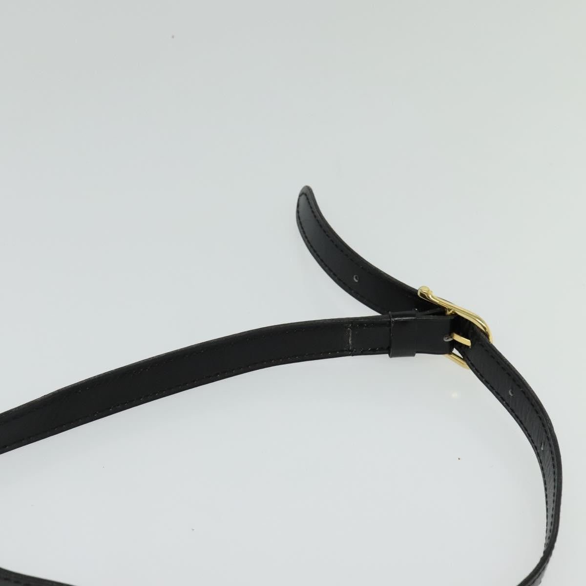 Celine Shoulder Bag Leather, BLACK, LEATHER, Shoulder bag