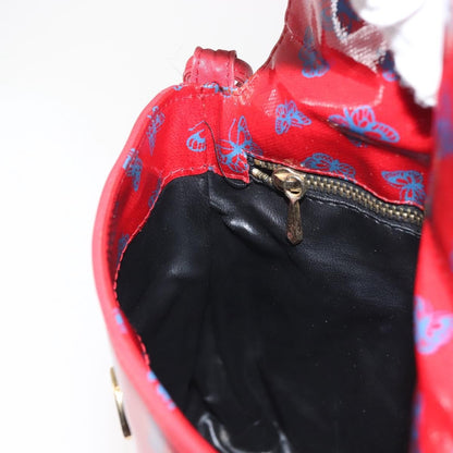 Bottega Veneta Butterfly shoulder bag PVC with Leather, RED, PVC, Shoulder bag