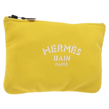 Hermes Neobain Case Neoprene, YELLOW, NYLON, Toiletry Case