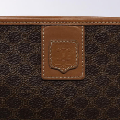 Celine Macadam Pochette Classic, BROWN, LEATHER, Clutche & pouche