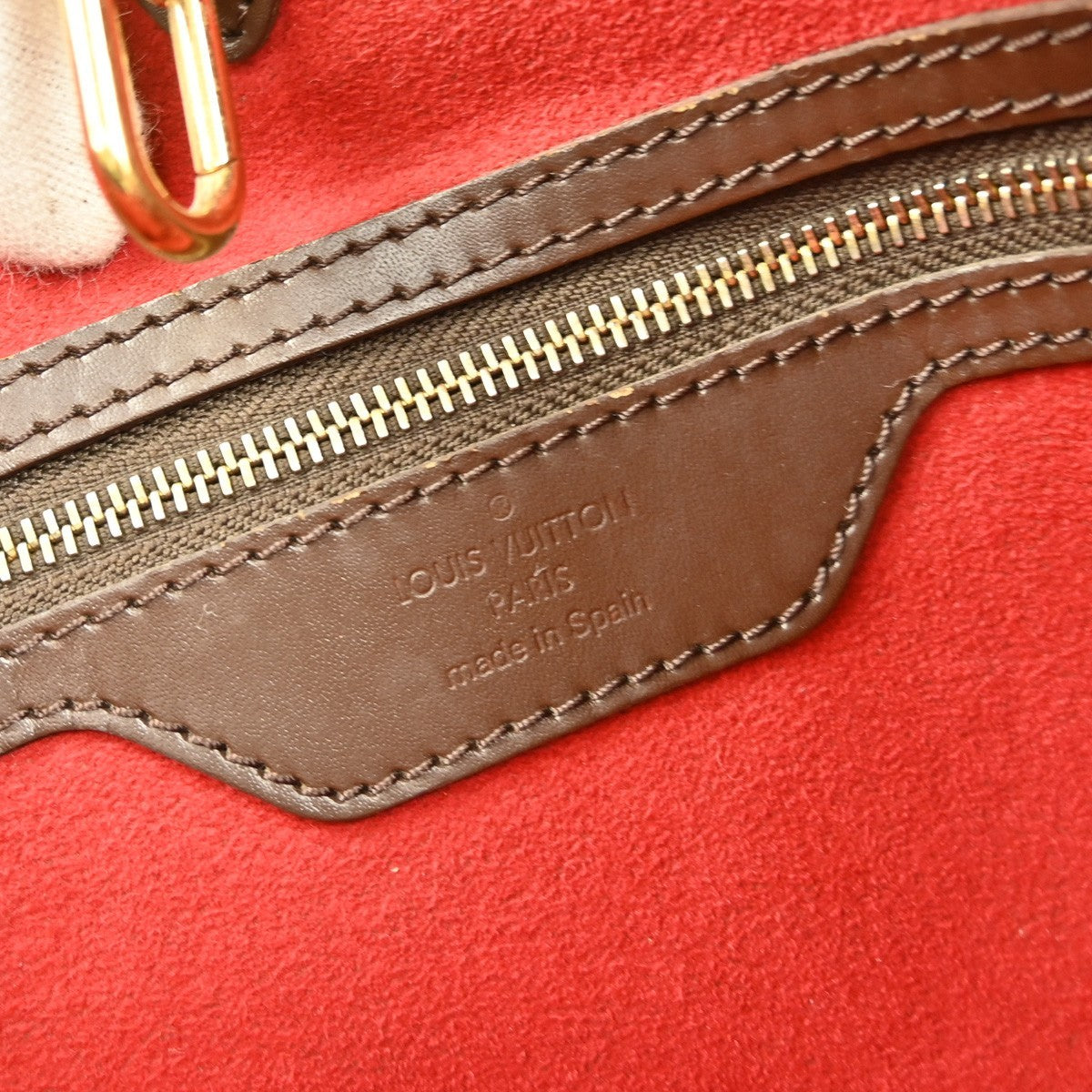 Louis Vuitton Hampstead Handbag Damier, BROWN, CANVAS, Handbag