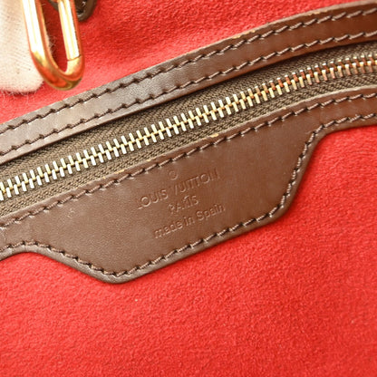 Louis Vuitton Hampstead Handbag Damier, BROWN, CANVAS, Handbag