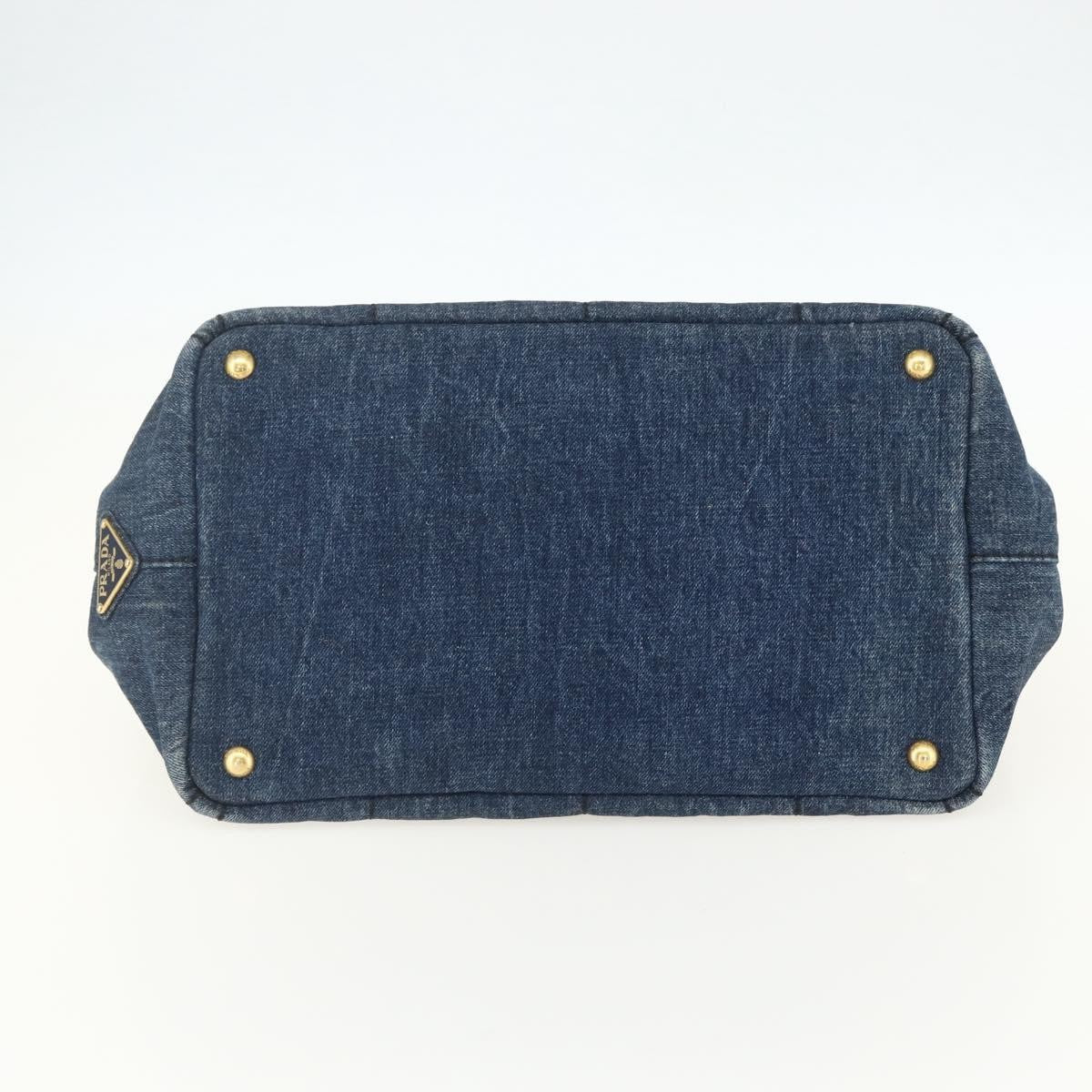 Prada Canapa Tote Denim, BLUE, CANVAS, Tote bag