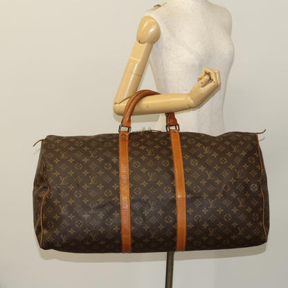 Louis Vuitton Keepall Bag Monogram Canvas, BROWN, CANVAS, Travel bag