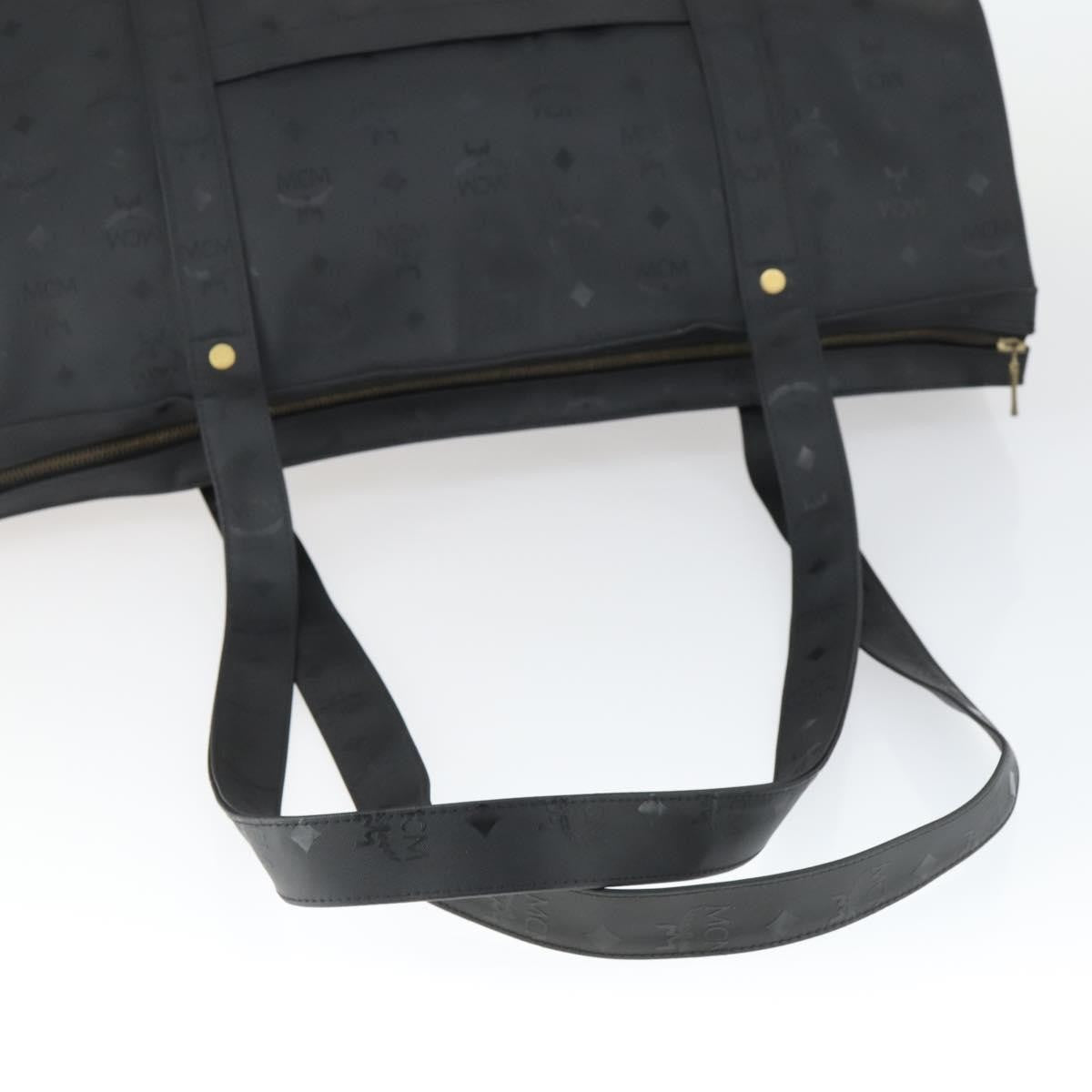 MCM Vintage Visetos Tote bag Canvas, BLACK, CANVAS, Tote bag