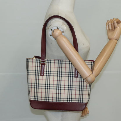 Burberry Nova Check Tote canvas check pattern, BEIGE, CANVAS, Tote bag