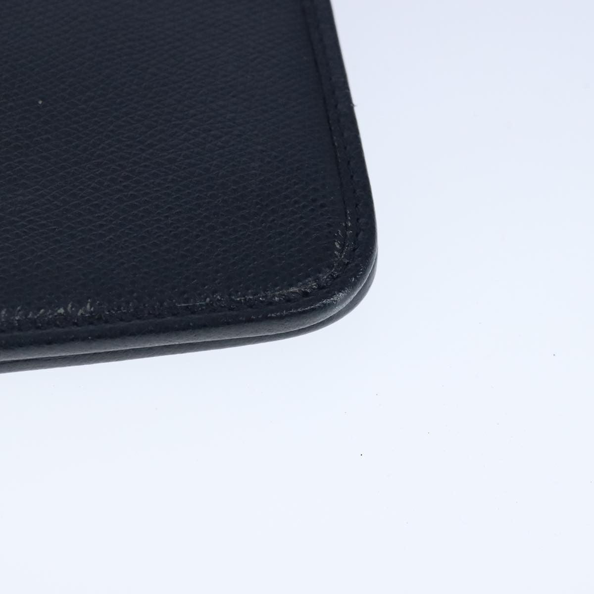 Christian Dior Vintage CD Chain Flap Shoulder Bag Leather, NAVY, LEATHER, Shoulder bag