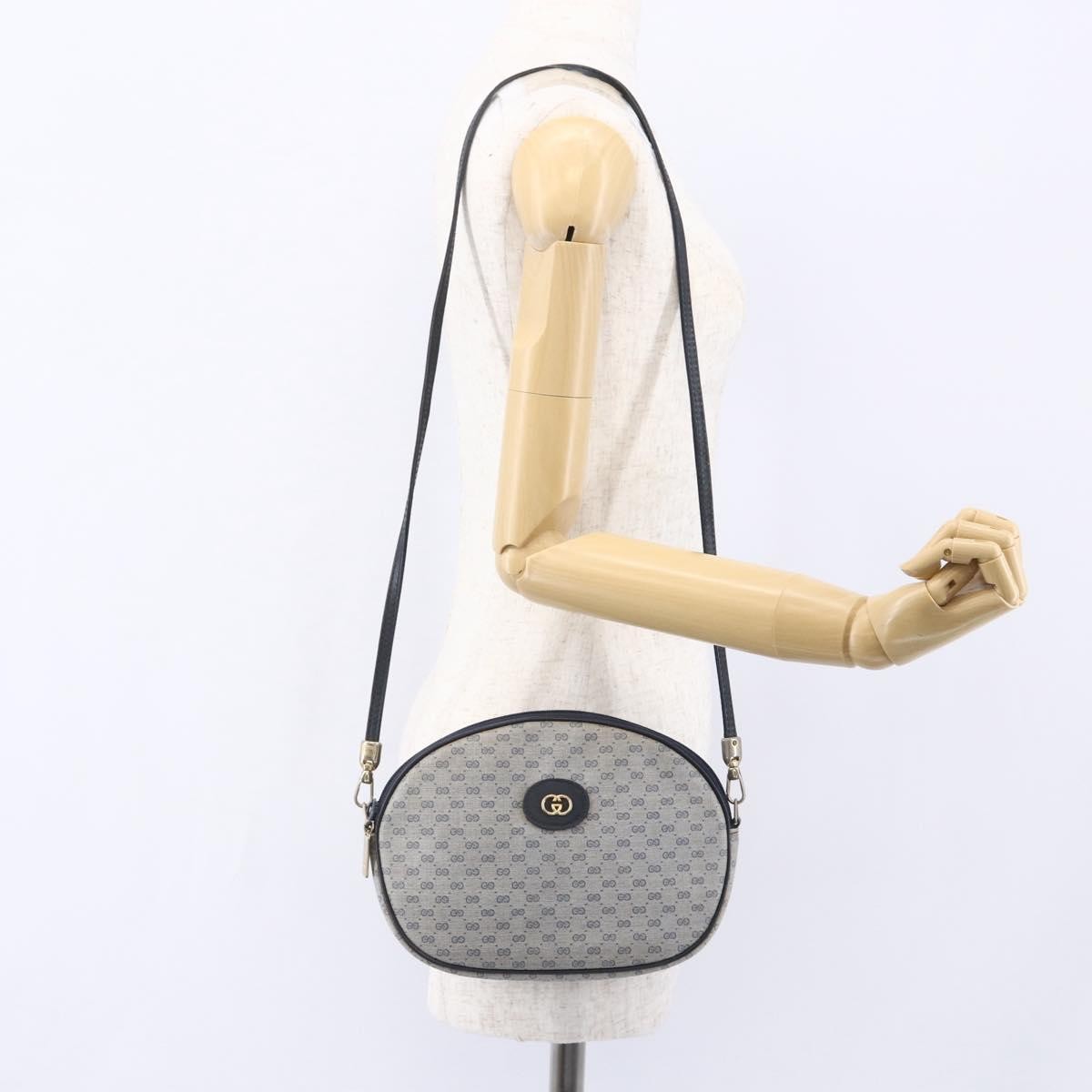 Gucci Micro GG supreme shoulder bag GG canvas, NAVY, CANVAS, Shoulder bag