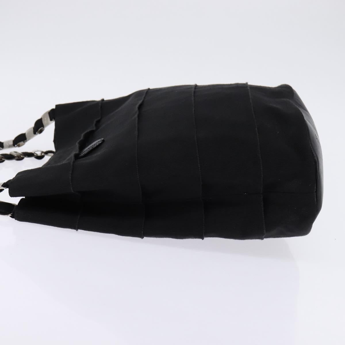 Salvatore Ferragamo Vala Shoulder Bag Canvas, BLACK, CANVAS, Shoulder bag