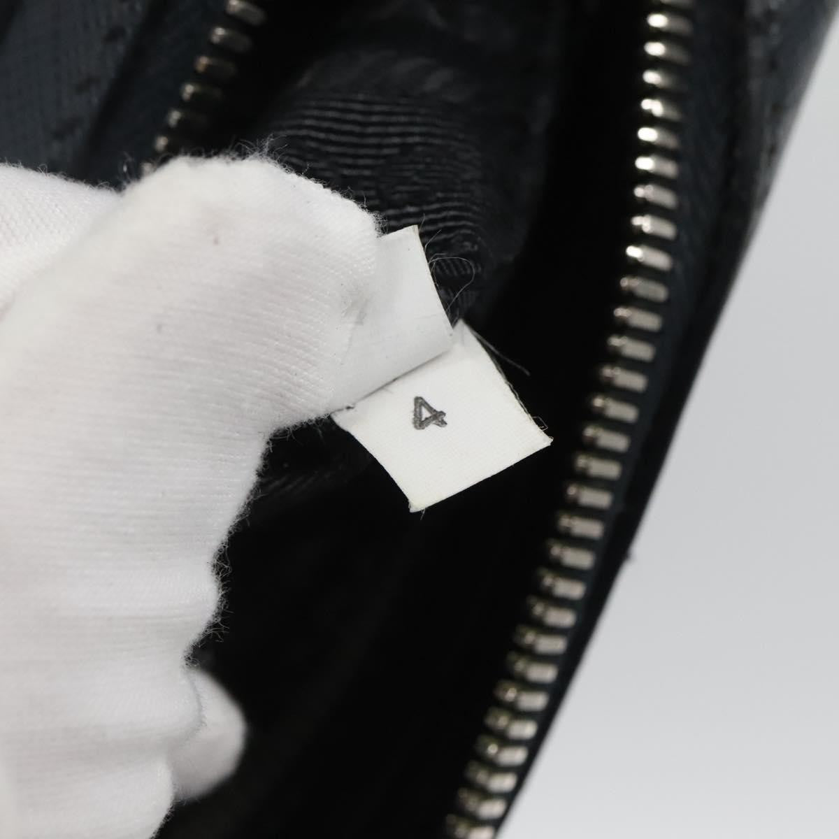 Prada Zip Pochette Saffiano Leather, NAVY, LEATHER, Clutche & pouche