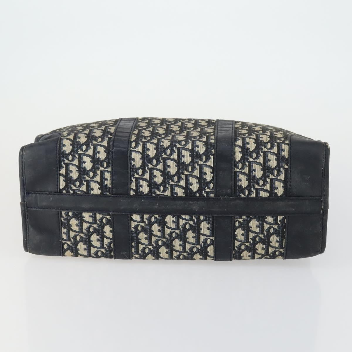 Christian Dior Vintage Trotter Boston Bag Canvas, NAVY, CANVAS, Travel bag