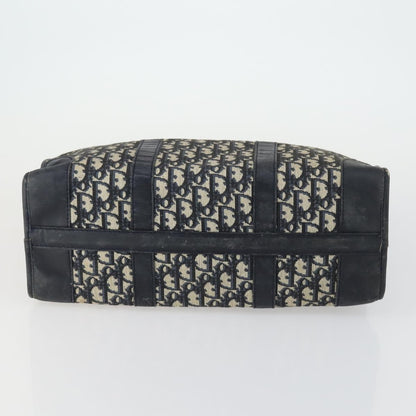 Christian Dior Vintage Trotter Boston Bag Canvas, NAVY, CANVAS, Travel bag
