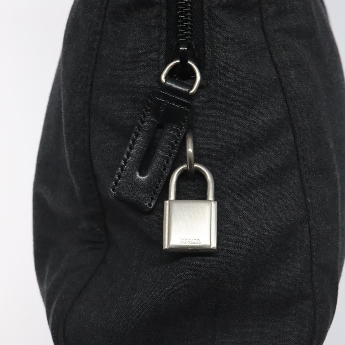 Prada Sport Zip Shoulder Bag Canvas, GRAY, CANVAS, Shoulder bag