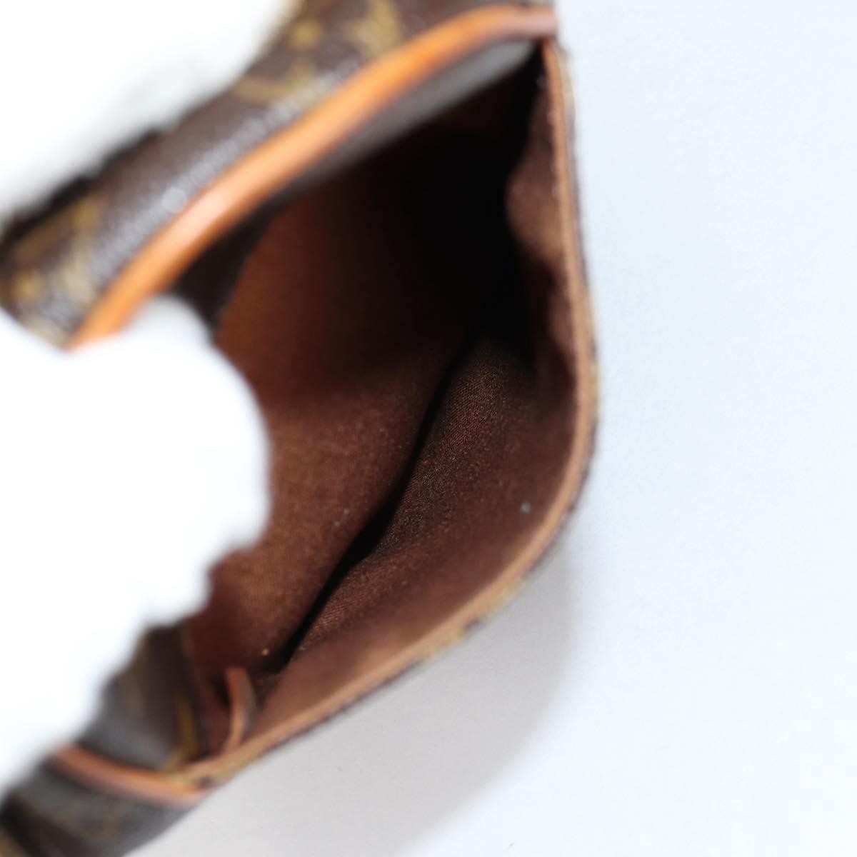 Louis Vuitton Pochette Gange Monogram Canvas, BROWN, CANVAS, Clutche & pouche