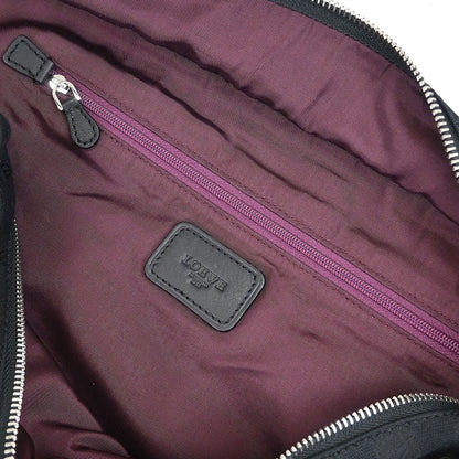 Loewe Amazona Bag Leather and Jacquard Canvas, BLACK, CANVAS, Handbag