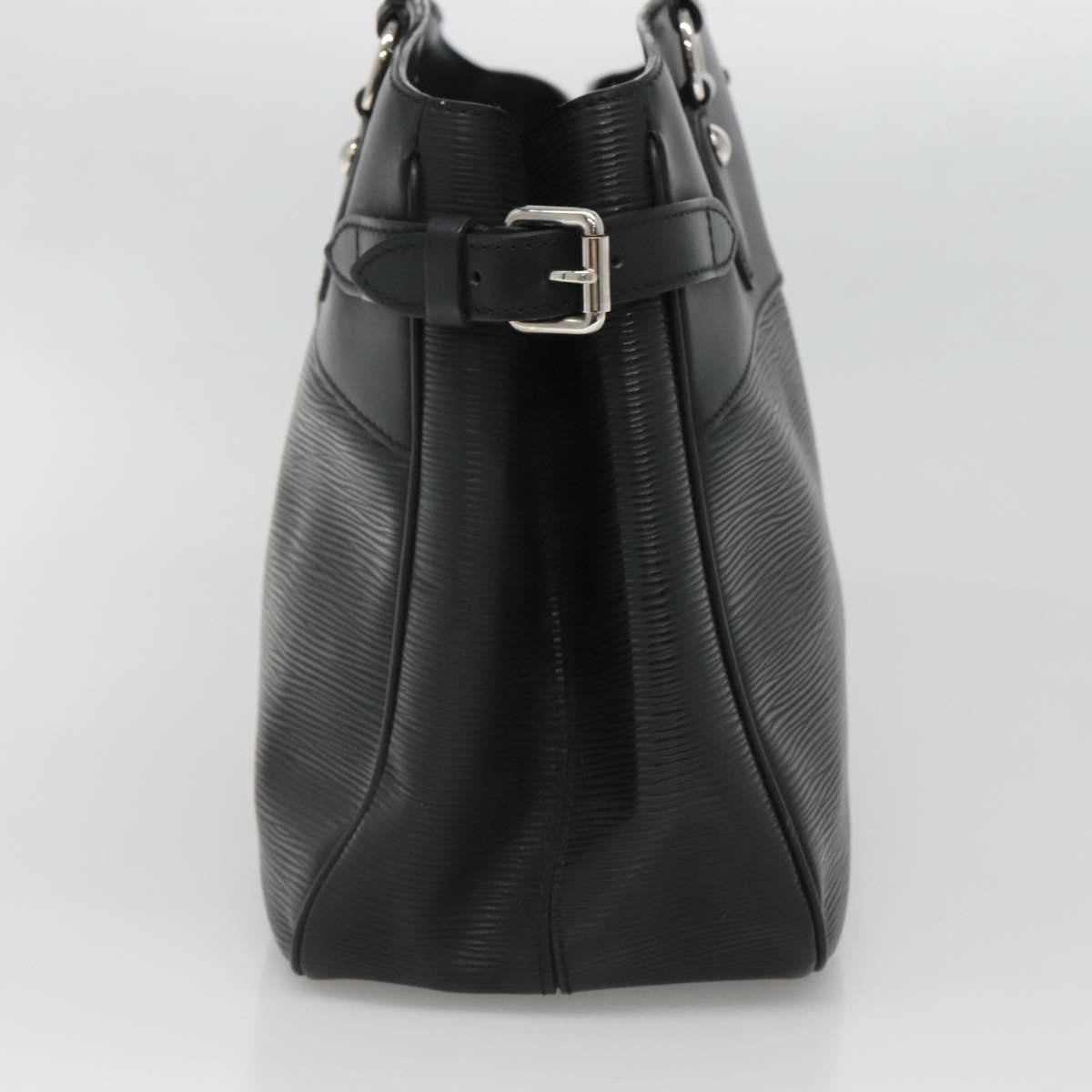 Louis Vuitton Passy Tote Epi Leather, BLACK, LEATHER, Tote bag
