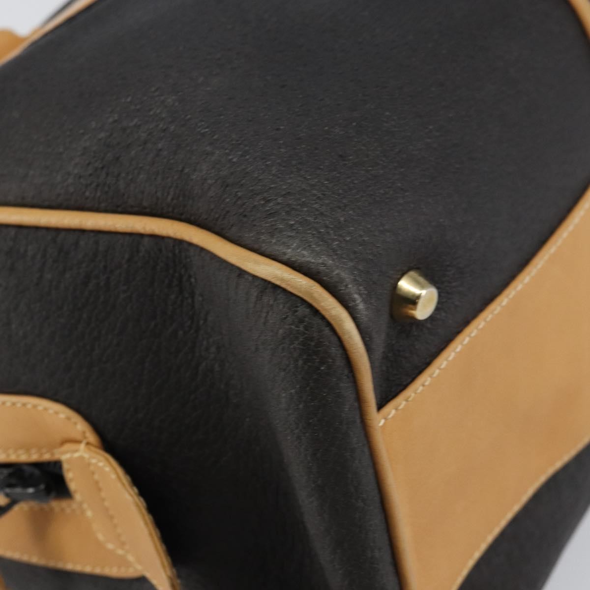 Gucci Vintage Boston Bag Leather, BLACK, LEATHER, Travel bag