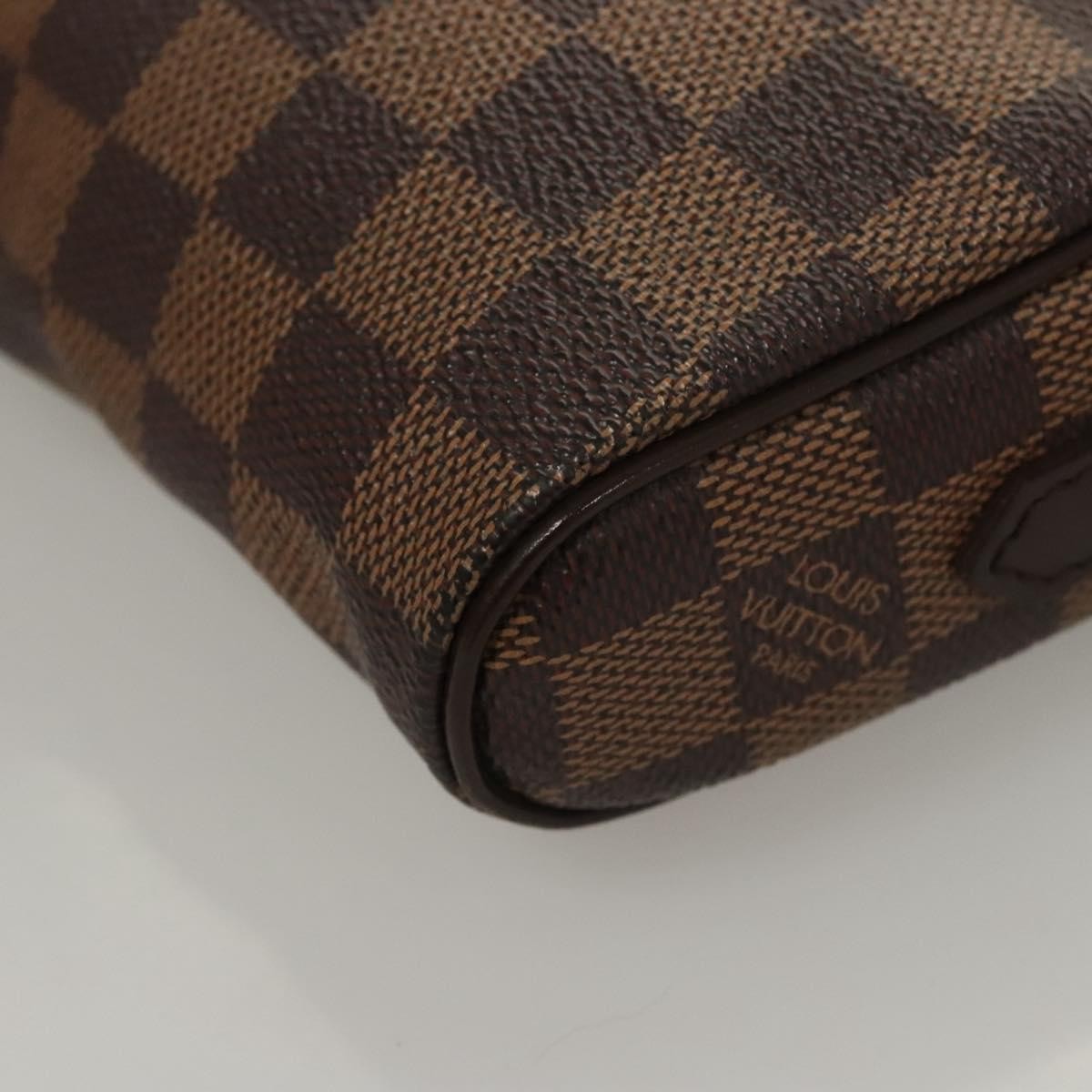 Louis Vuitton Ipanema Pochette Damier, BROWN, CANVAS, Clutche & pouche