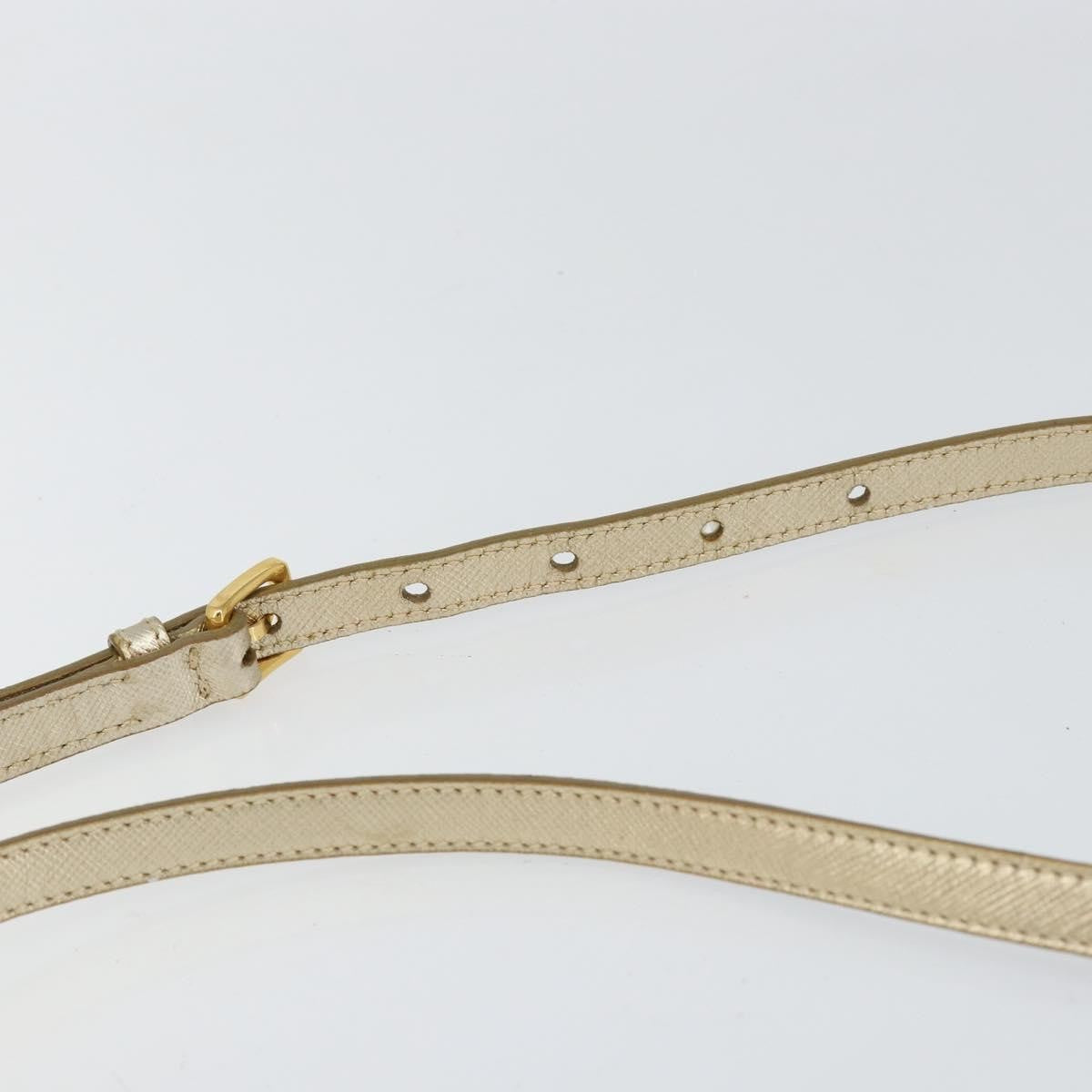 Prada Camera Shoulder Bag Saffiano Leather, GOLD, LEATHER, Shoulder bag