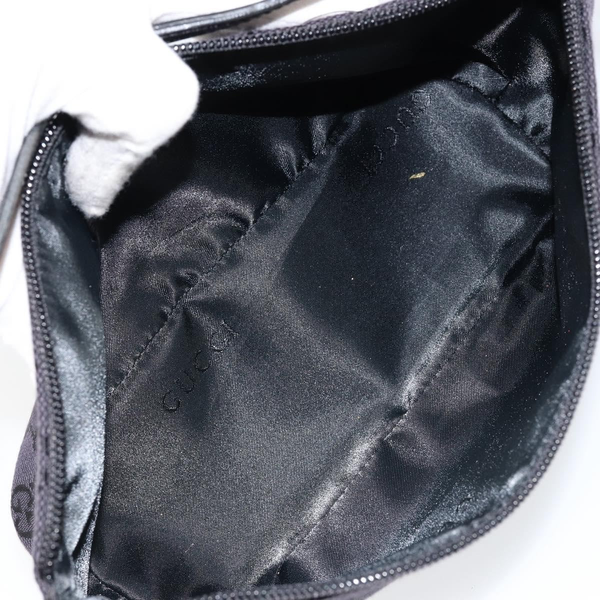 Gucci Vintage Boat Pochette GG Canvas, BLACK, CANVAS, Clutche & pouche