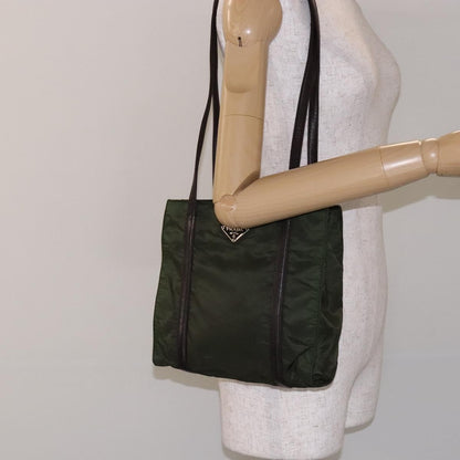 Prada Vintage Shoulder Bag Tessuto, KHAKI, NYLON, Shoulder bag
