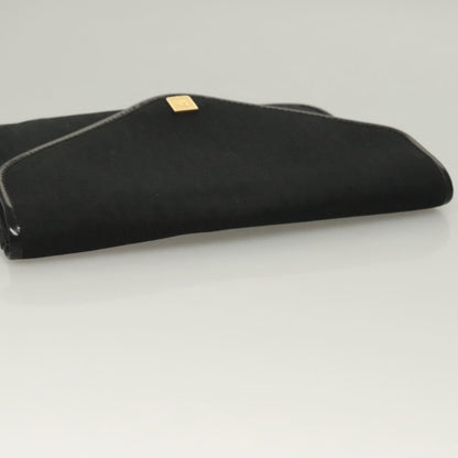 Christian Dior Vintage Trotter Pouch Diorissimo Canvas, BLACK, CANVAS, Clutche & pouche
