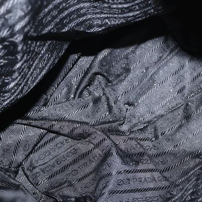 Prada Double Front Pocket Backpack Tessuto, BLACK, NYLON, Backpack