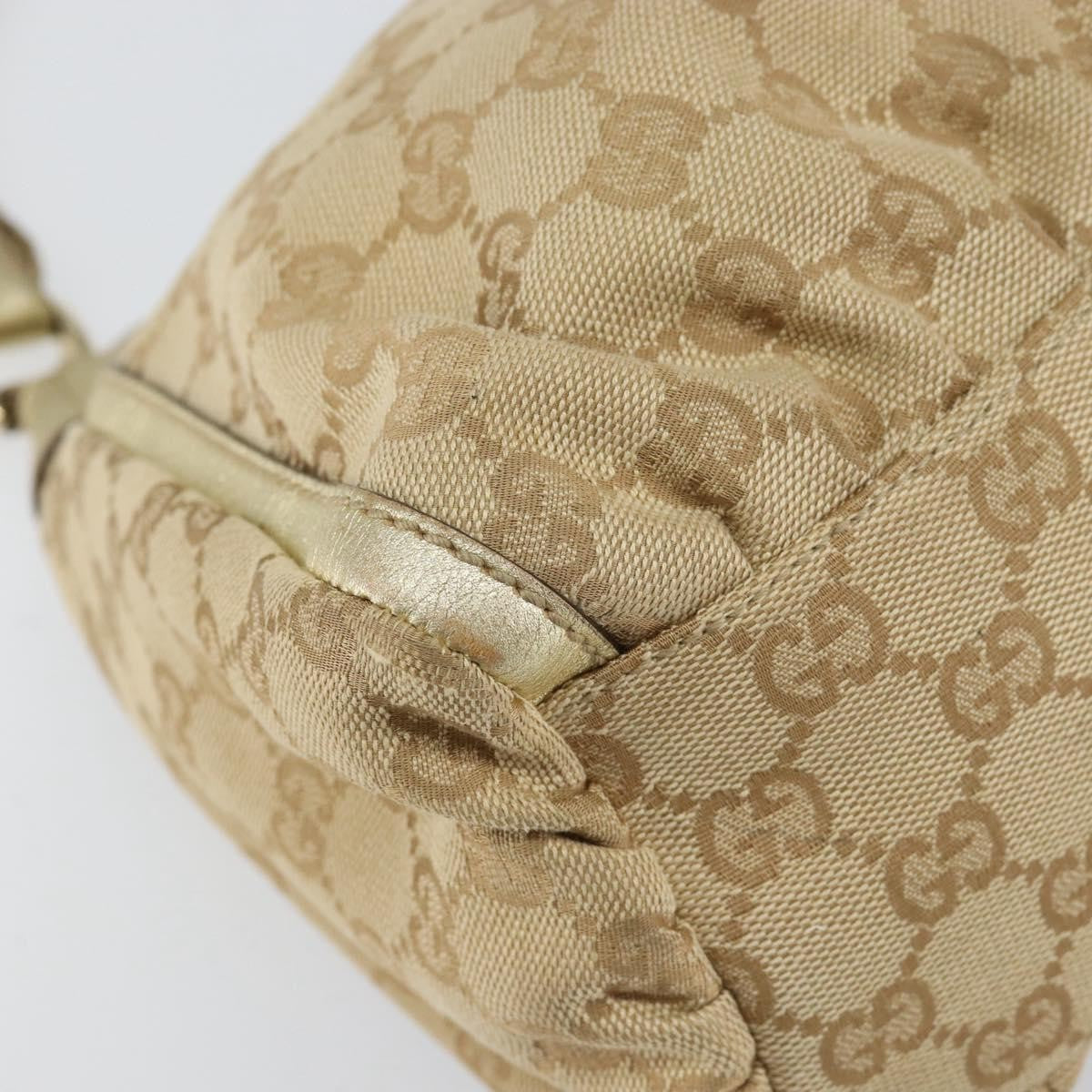Gucci D Ring Hobo GG Canvas, BEIGE, CANVAS, Handbag