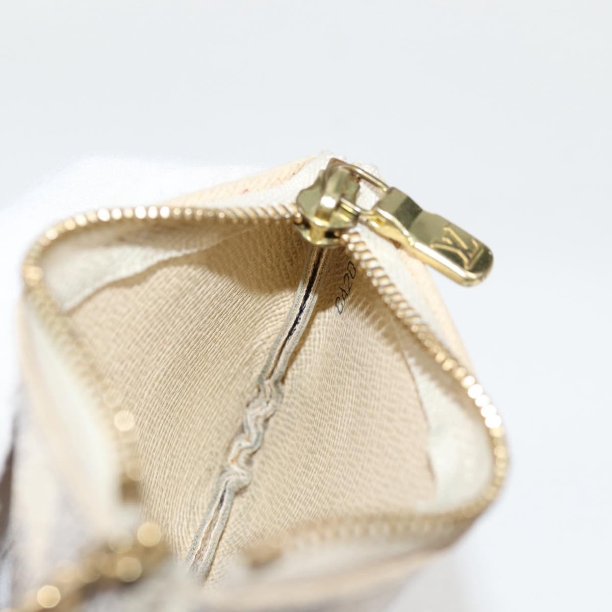 Louis Vuitton Pochette clés NM Canvas, WHITE, CANVAS, Wallets