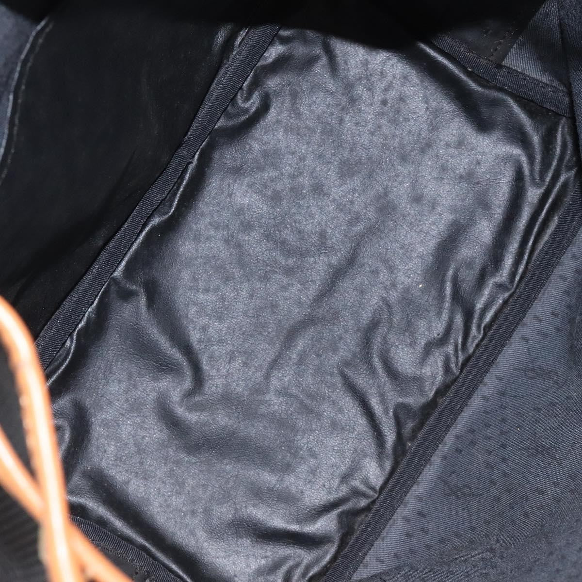 Saint Laurent Vintage Shoulder Bag Canvas, BLACK, CANVAS, Shoulder bag