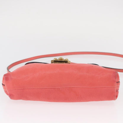 Chloe Elsie Crossbody Bag Leather, PINK, LEATHER, Shoulder bag