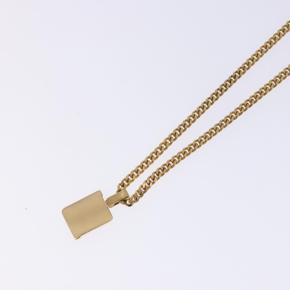 Christian Dior CD Pendant Necklace Gold-plated, GOLD, METAL, Necklace
