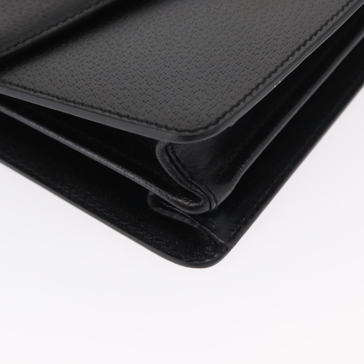 Salvatore Ferragamo Vintage clutch Bag Leather, BLACK, LEATHER, Clutche & pouche