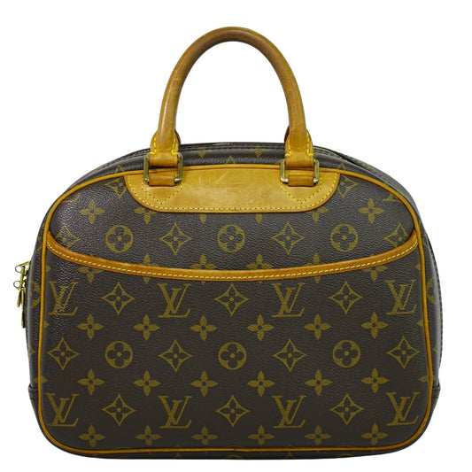 Louis Vuitton Trouville Handbag Monogram Canvas, BROWN, CANVAS, Handbag