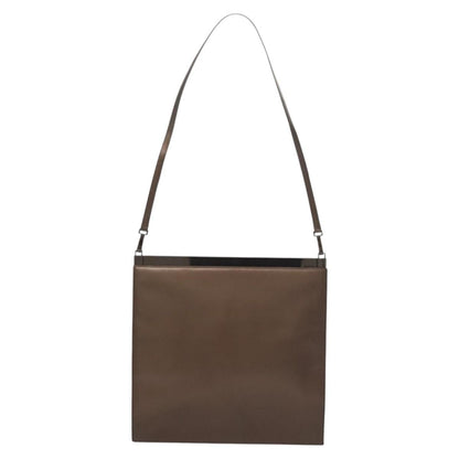 Gucci Vintage Shoulder Bag Leather, BROWN, LEATHER, Shoulder bag