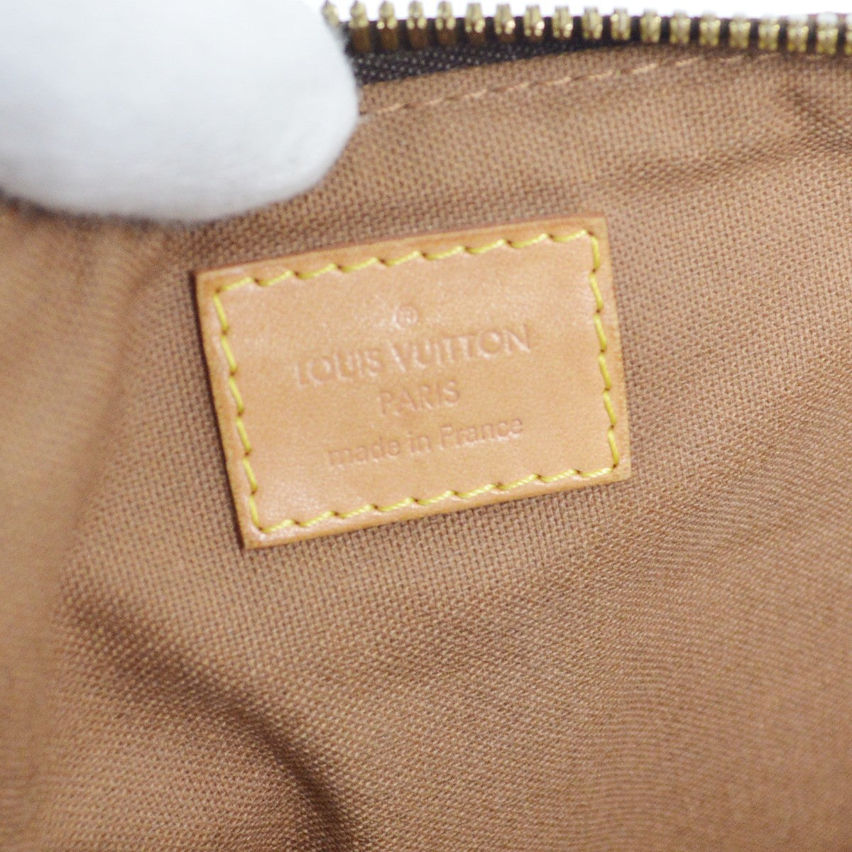 Louis Vuitton Palermo Handbag Monogram Canvas, BROWN, CANVAS, Tote bag