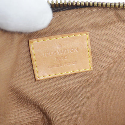 Louis Vuitton Palermo Handbag Monogram Canvas, BROWN, CANVAS, Tote bag