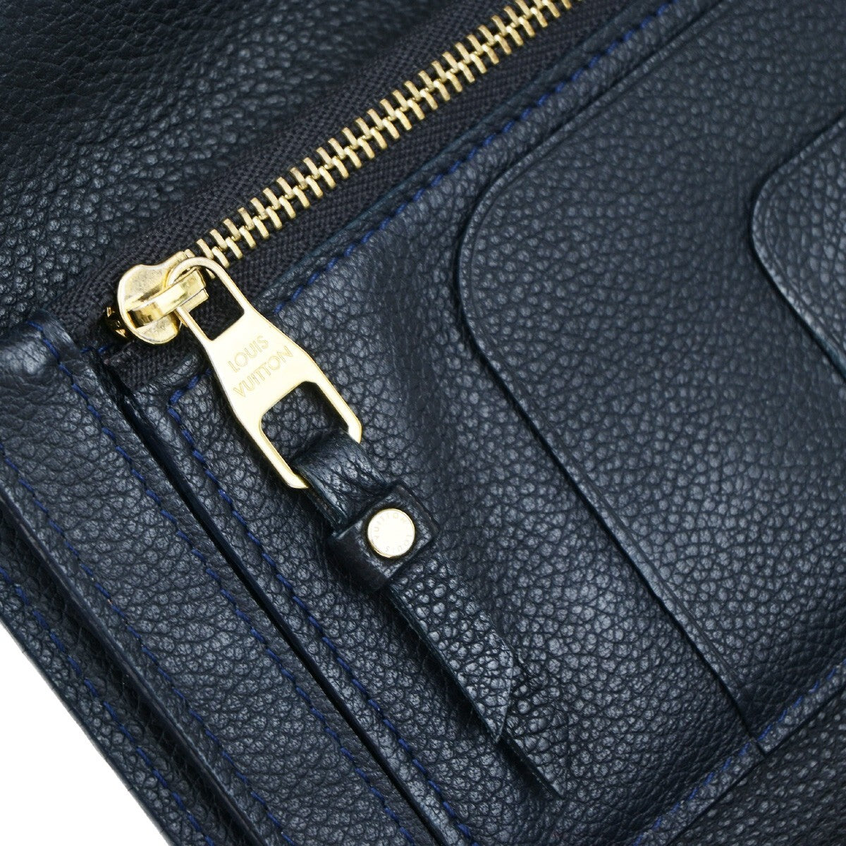 Louis Vuitton Virtuose Wallet Monogram Empreinte Leather, NAVY, LEATHER, Wallets