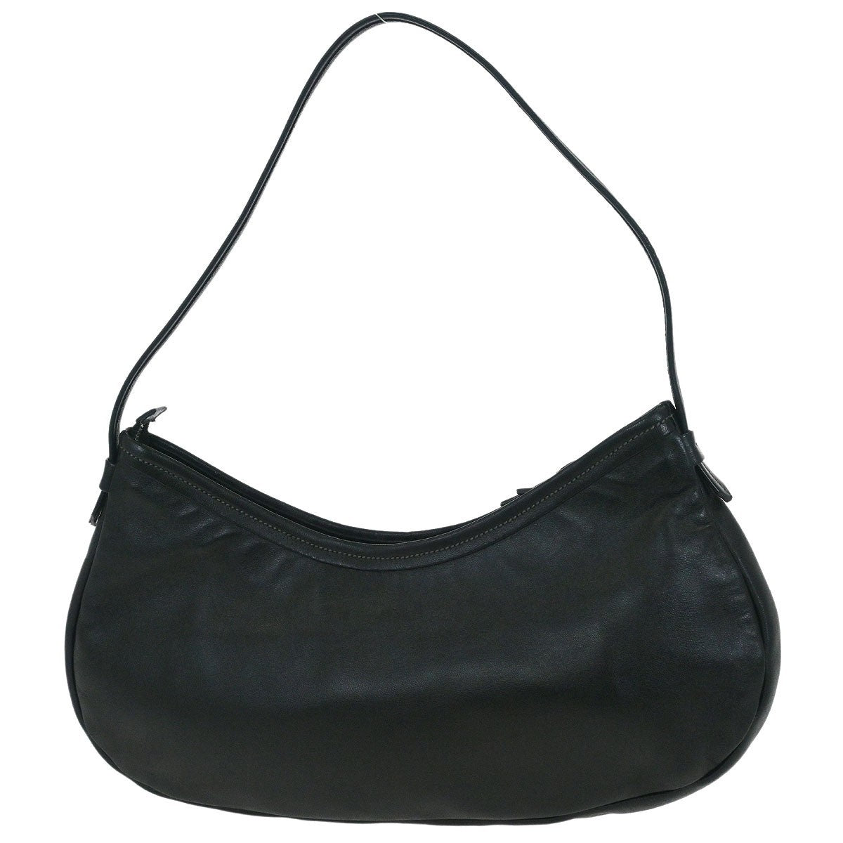 Salvatore Ferragamo Vara Bow Hobo Leather, BLACK, LEATHER, Handbag