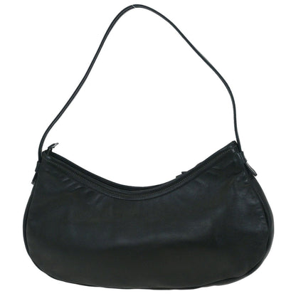 Salvatore Ferragamo Vara Bow Hobo Leather, BLACK, LEATHER, Handbag