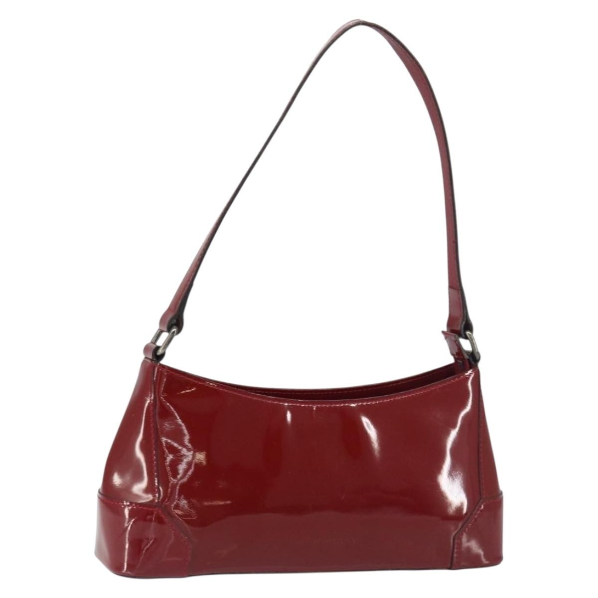 Burberry Vintage Shoulder Bag Patent leather, RED, PATENT_LEATHER, Shoulder bag